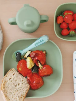 Assiette Silicone Ventouse Sage Green