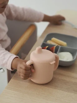 Coffret D'Apprentissage Silicone + Tasse Pink