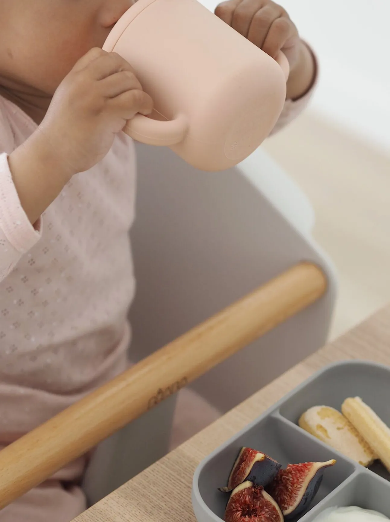 Coffret D'Apprentissage Silicone + Tasse Pink