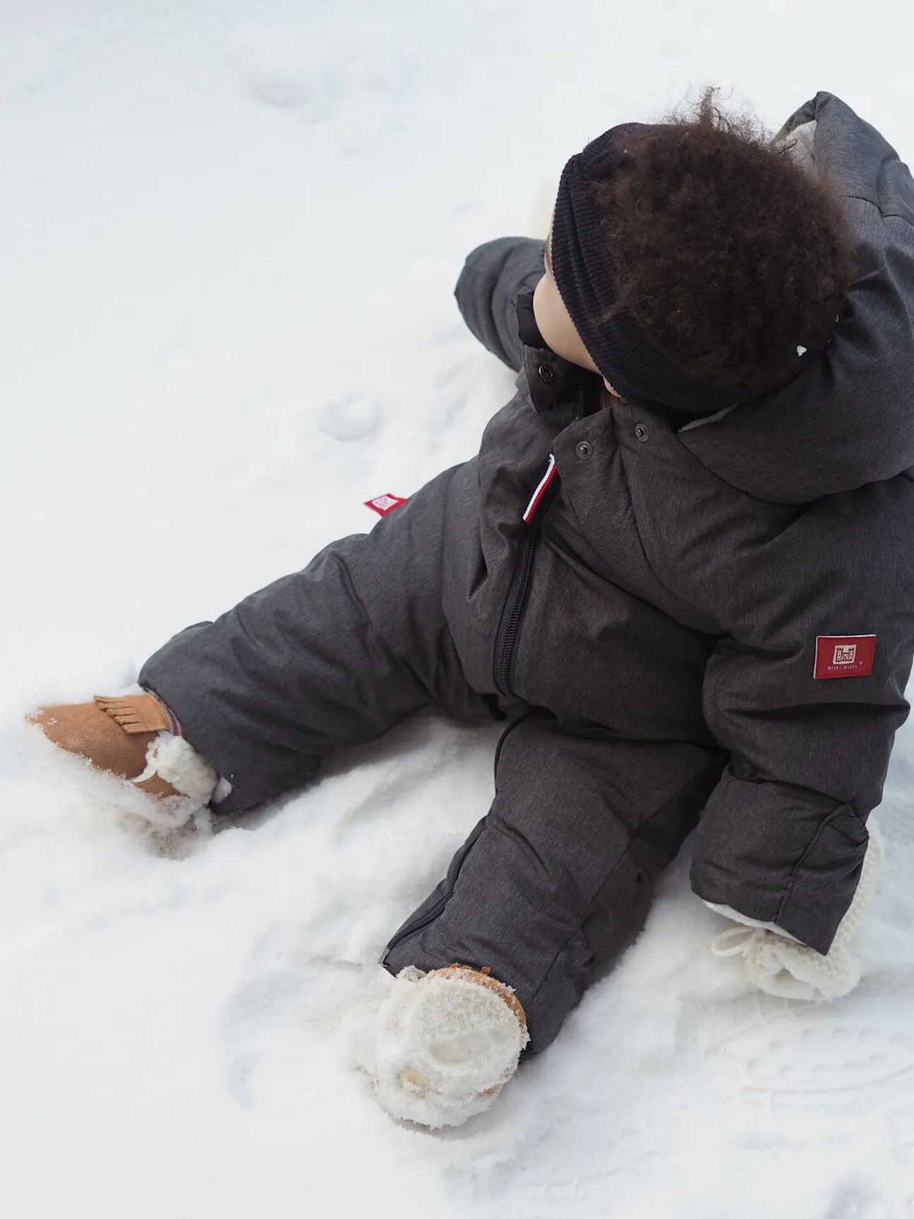 Combi T-Zip 0-6M Heather Grey