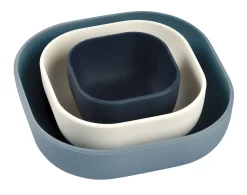 Lot De 3 Bols Silicone Gigogne Night Blue