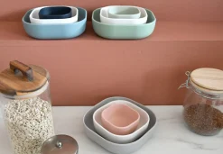 Lot De 3 Bols Silicone Gigogne Velvet Grey