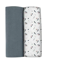 Lot De 2 Langes Xxl En Coton Stormy Weather/Spring Flower