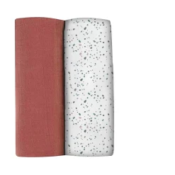 Lot De 2 Langes Xxl En Coton Hot Sauce/Terrazzo