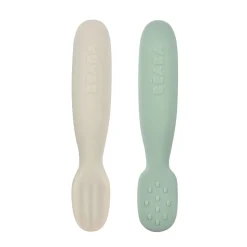 Lot De 2 Pre-Cuillere Silicone Sage Green / Velvet Grey