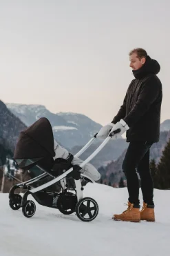 Moufles Poussette Heather Grey