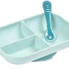 Set Repas Silicone Avec Ventouse Blue