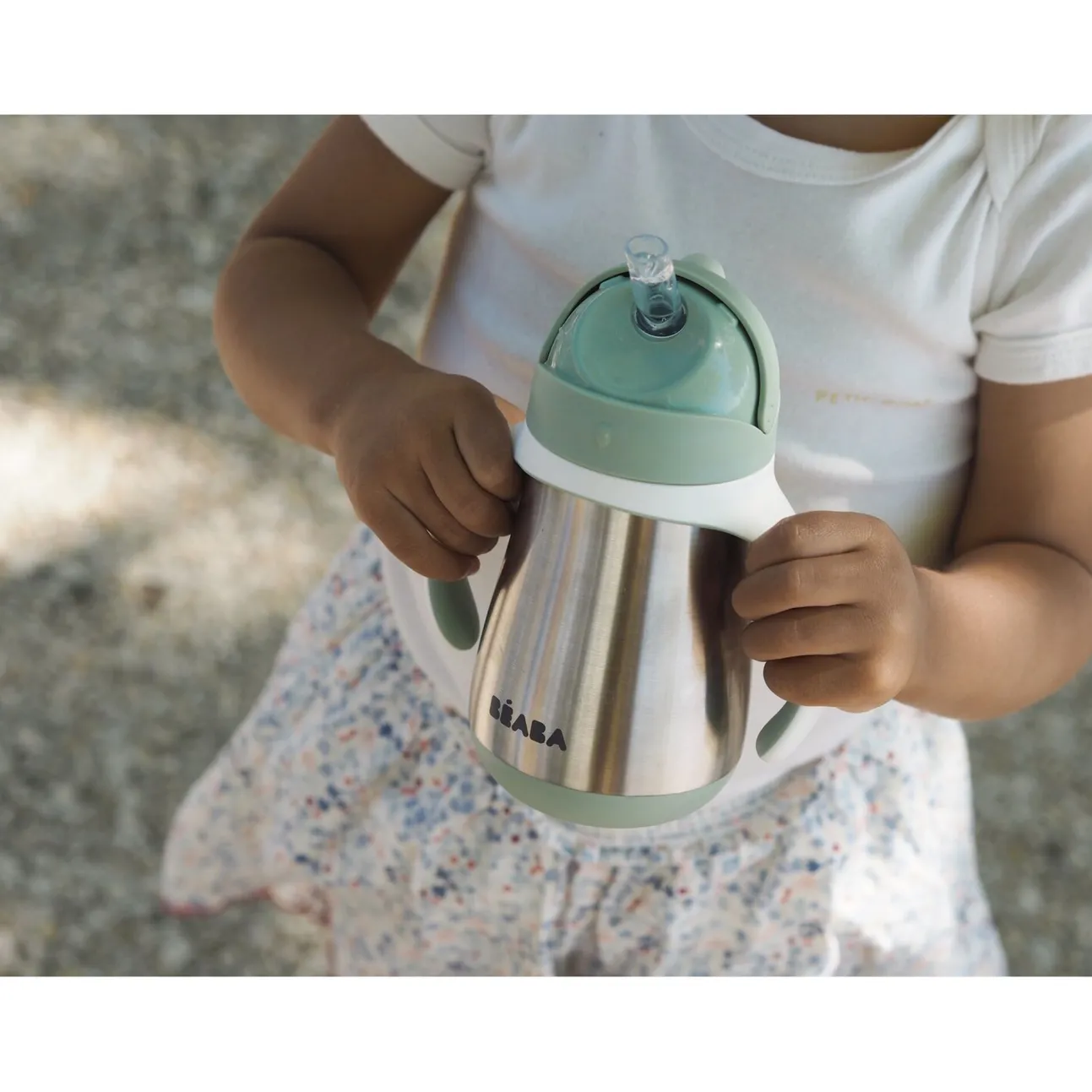 Tasse Paille Inox 250 Ml Sage Green